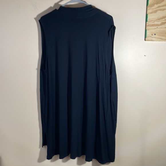 Eileen Fisher black sleeveless open cardigan - Picture 5 of 5